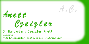 anett czeizler business card